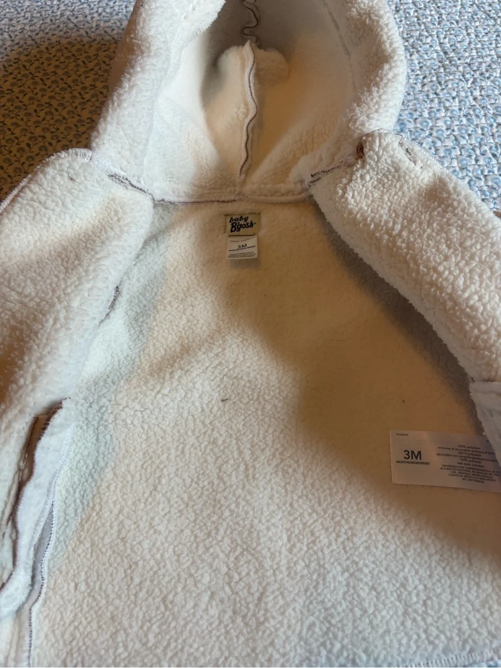 Baby B’gosh  Brown Sherpa Lined Hooded Jacket 3M NWT